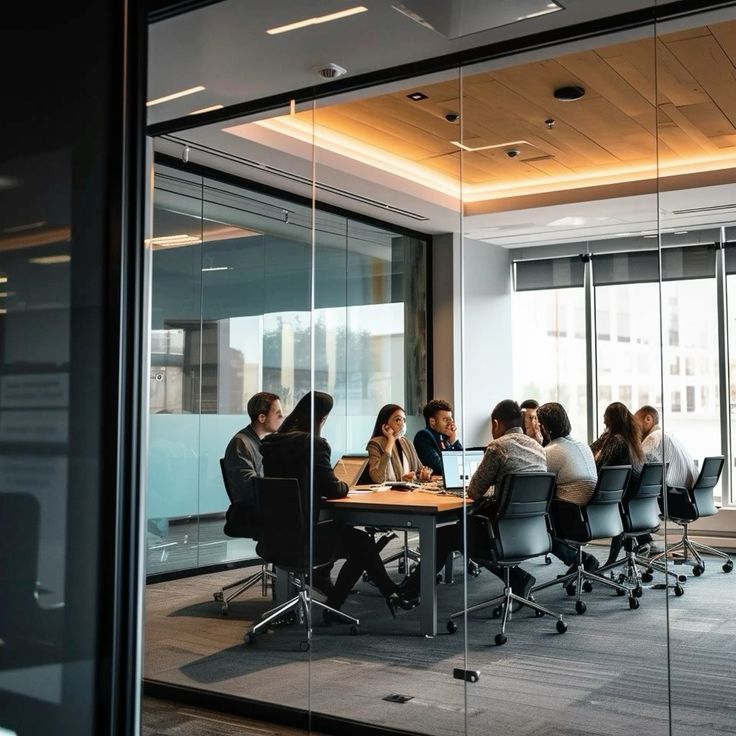 Workshop room in Milan prepared for financial consulting training